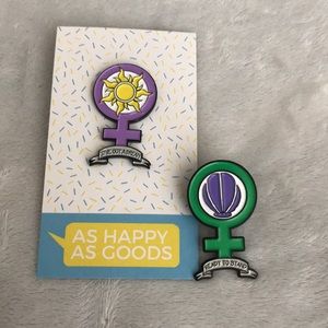 Feminist Princess Pins